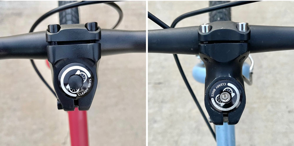 Side by side comparison of new vs old stem on Cleary Owl