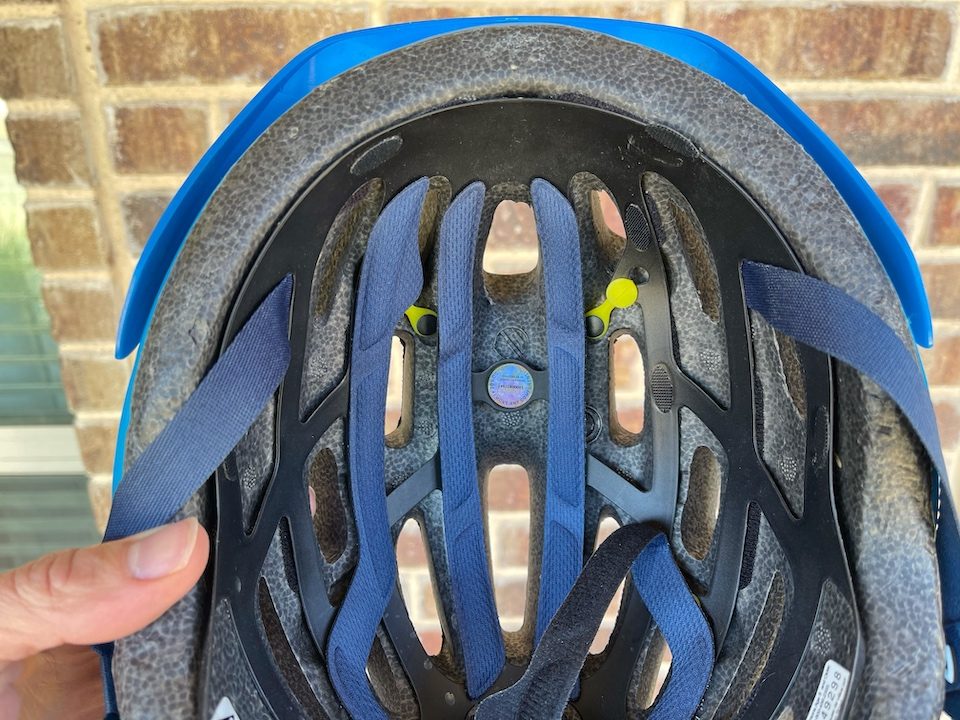 Covered MIPS anchors inside Giro Hale