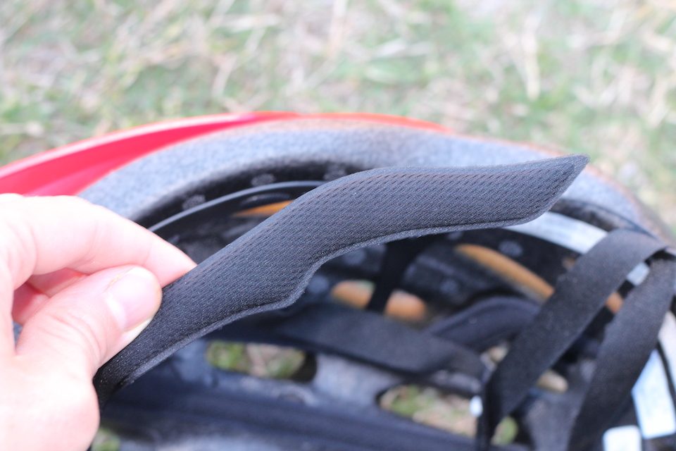 Sweat wicking padding on Giro Hale MIPS helmet