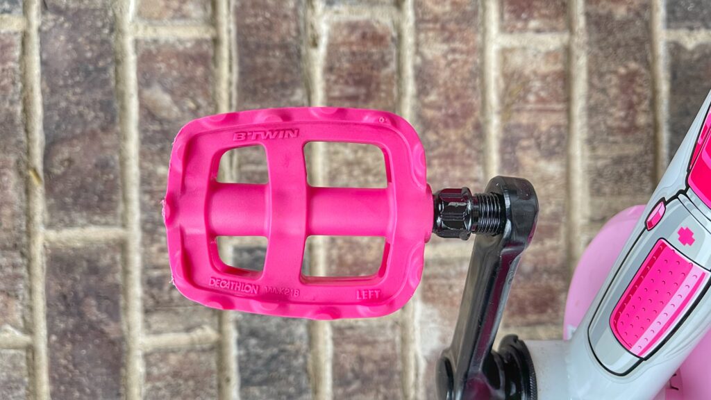 Left pedal on kids bike, starting to thread