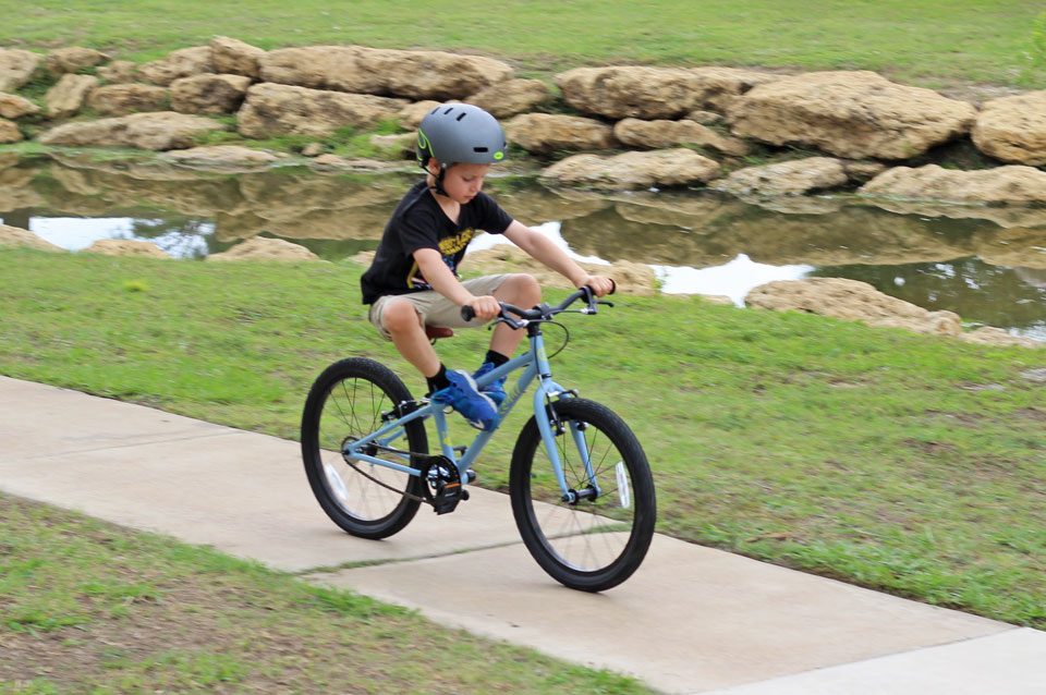Boy doing a trick on the Cleary Owl 20