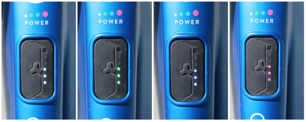 the different power assist levels on the woom UP ebike