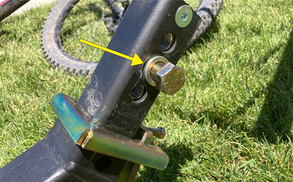 three loading positions on the alta bike rack