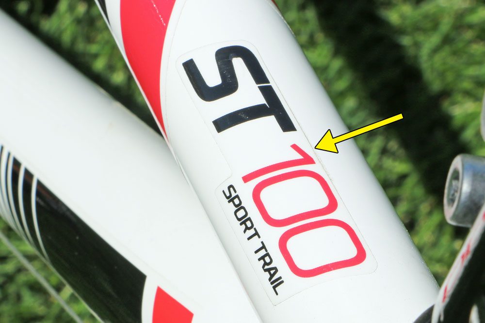 sticker decals on the btwin rockrider 24