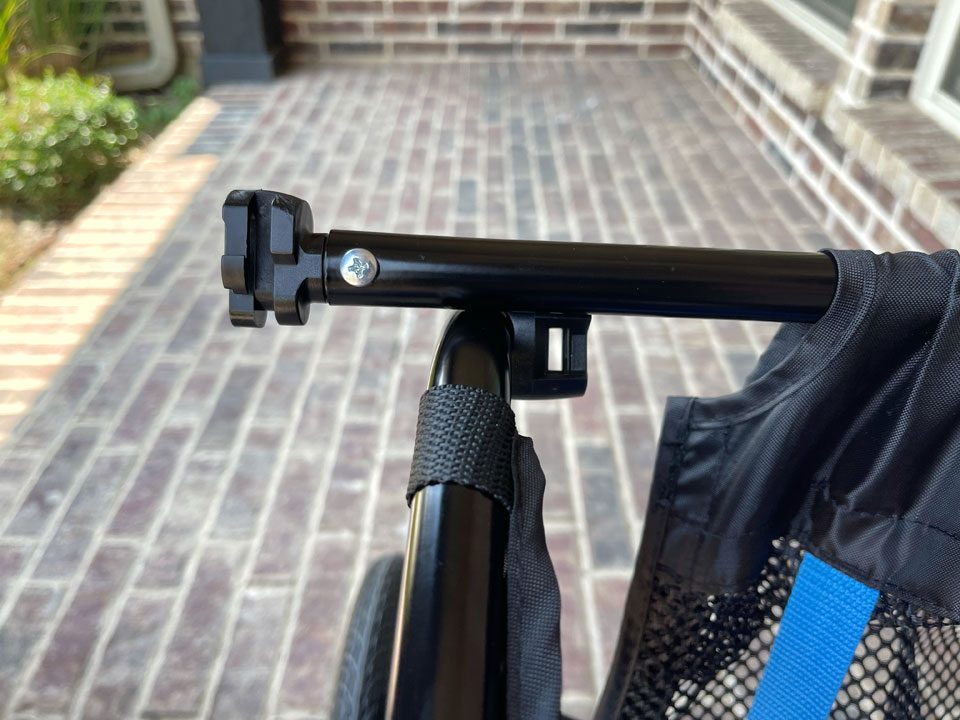 Too long top cross bar of Schwinn Shuttle Foldable Bike Trailer