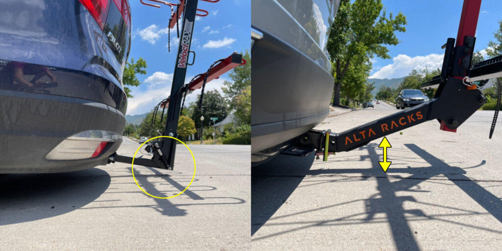 difference in ground clearance on the VelociRAX versus the Alta