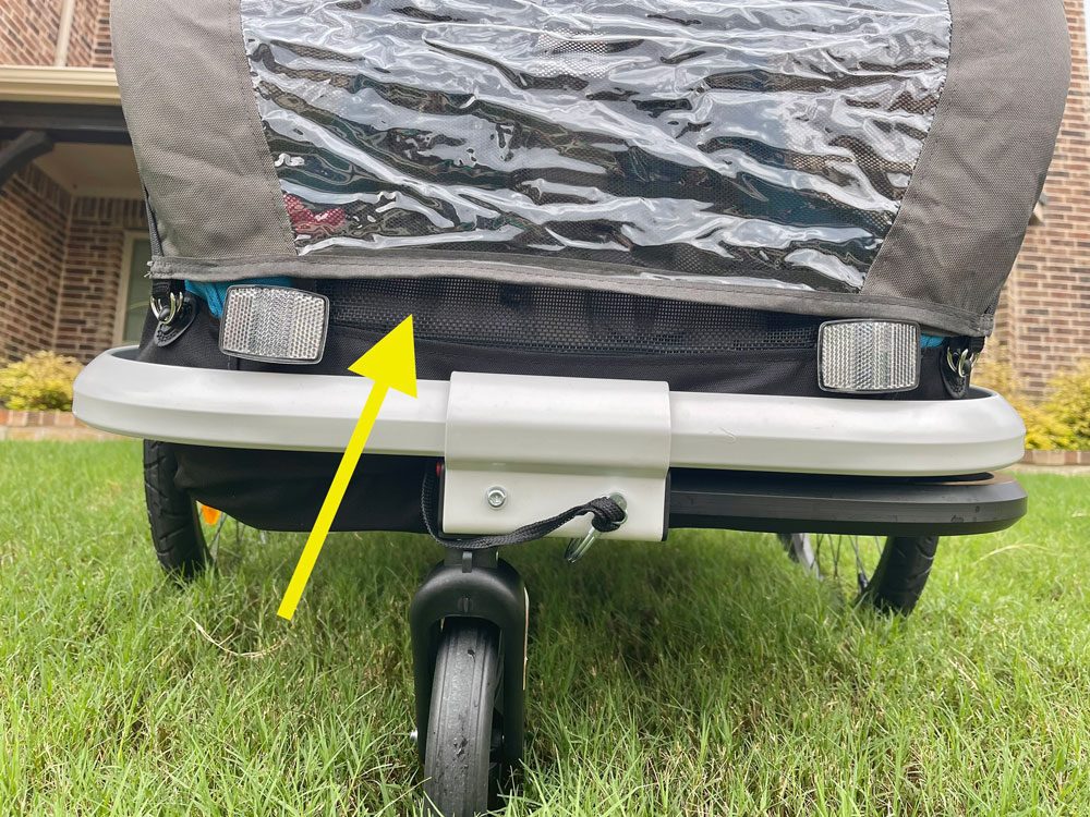 front ventilation on the Hamax Traveller