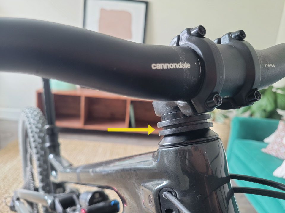 Front spacer ring mounted on headset for Shotgun Pro