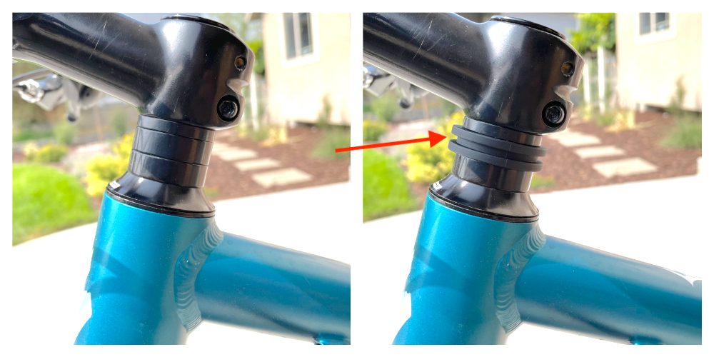 adapter spacer for threadless headsets to mount the weeride kangaroo