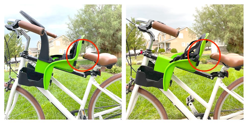 image showing the difference positions of the weeride kangaroo along the mounting bar