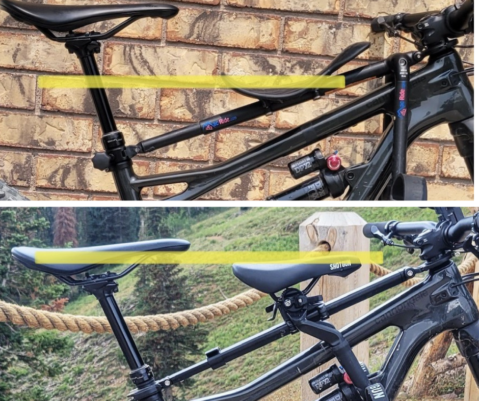Mac Ride saddle height vs. Shotgun Pro saddle height