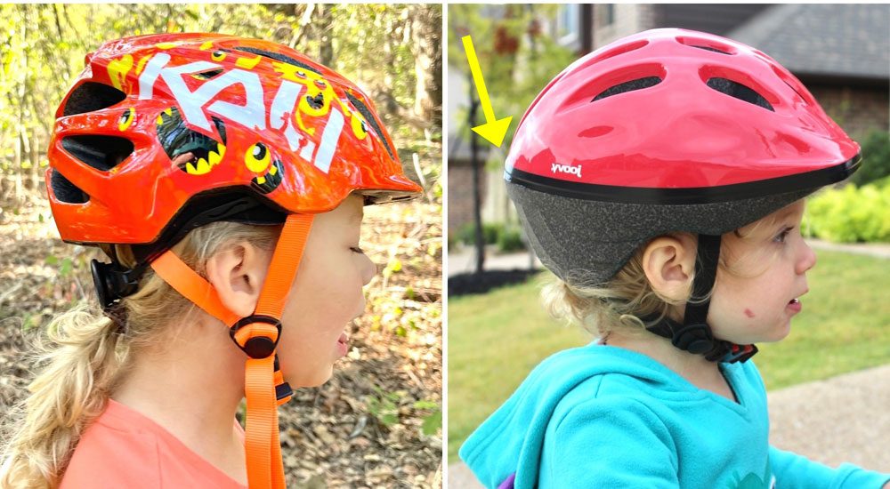 Side by side comparison of flat back of Kali Chakra vs Joovy Noodle