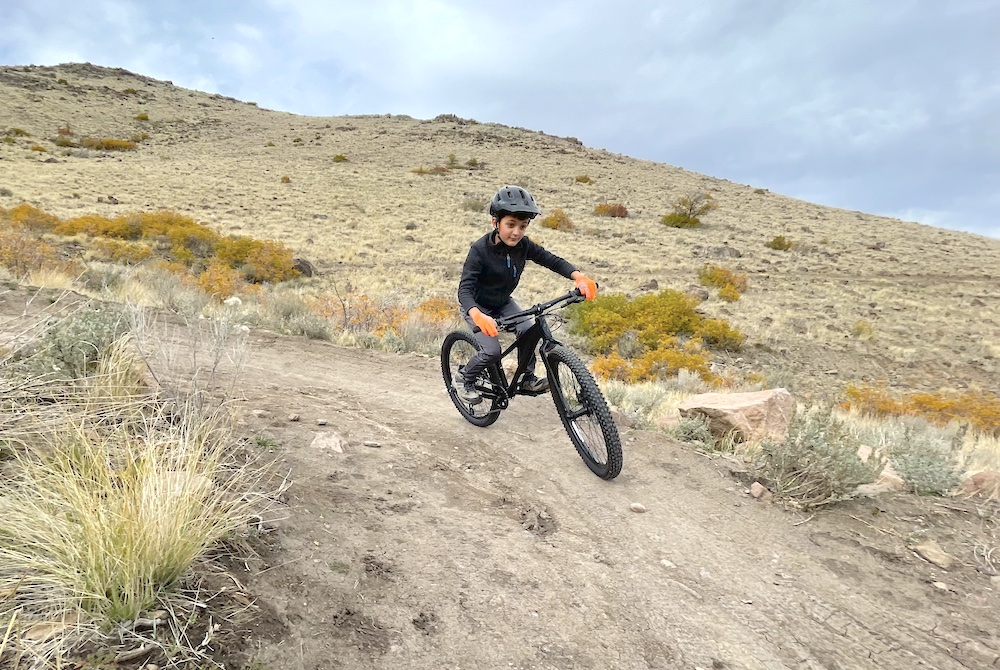 young child riding the specialized riprock 24 inch mountain bike