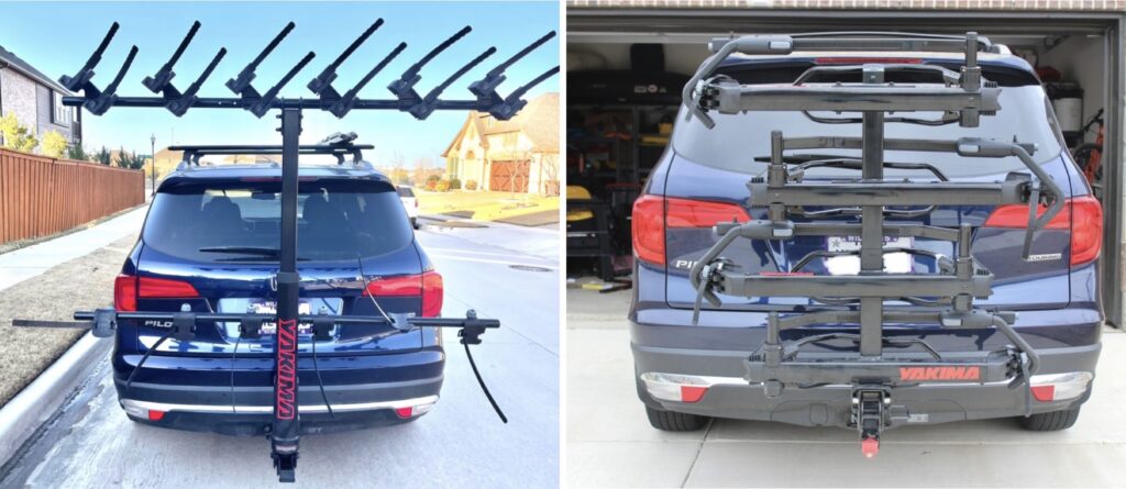 Yakima HangTight vs HoldUp from the rear, unloaded