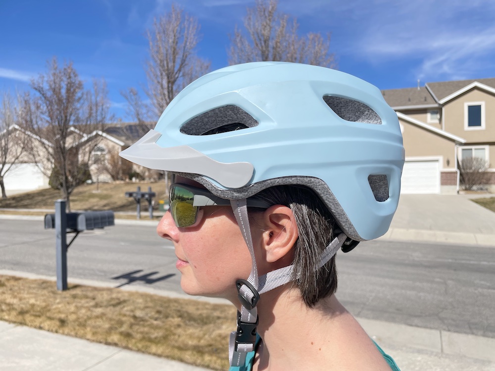 light blue Retrospec lennon womens bike helmet