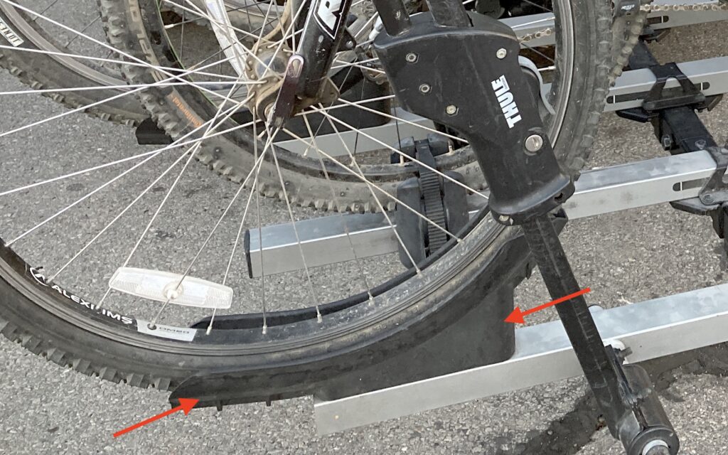 Thule T2 X front tire tray