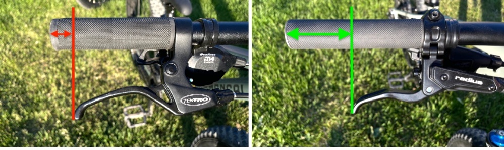 brake lever length on the commencal ramones 24 and the Prevelo Zulu four