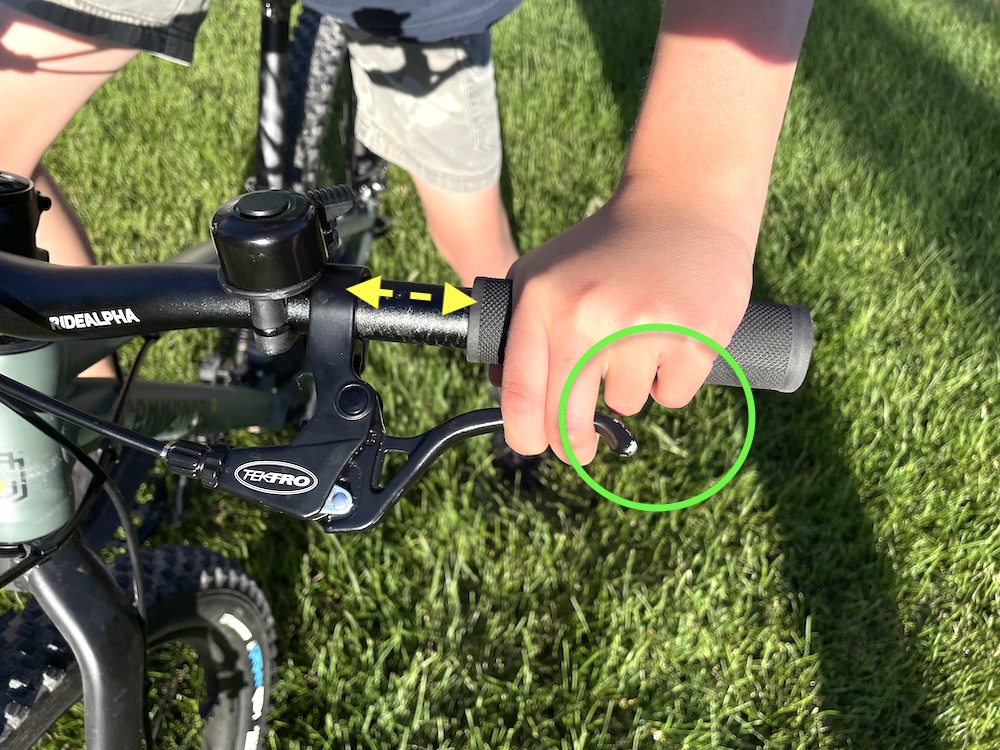 left hand braking on the commencal ramones after adjusting