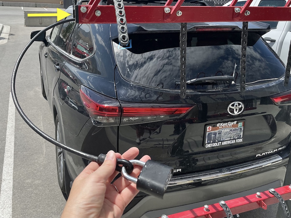 cable lock system of the velocirax