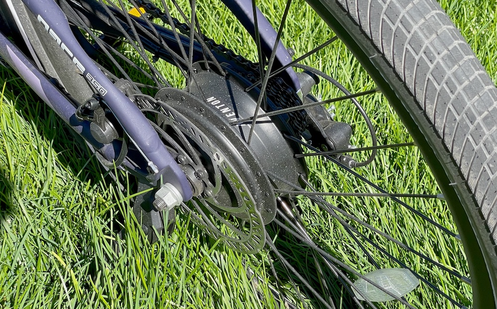 aventon rear hub 350W motor on the pace 350