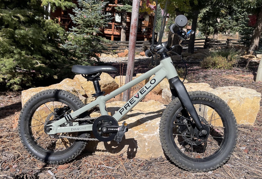 side shot of the Prevelo Zulu One 14 inch mountain bike