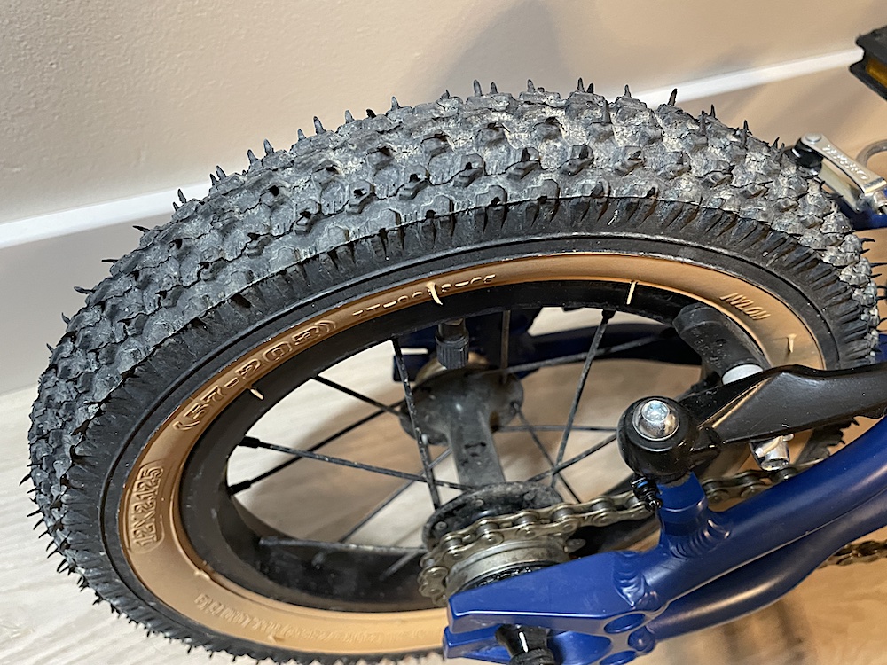 knobby, all-terrain tires from Cleary Bikes