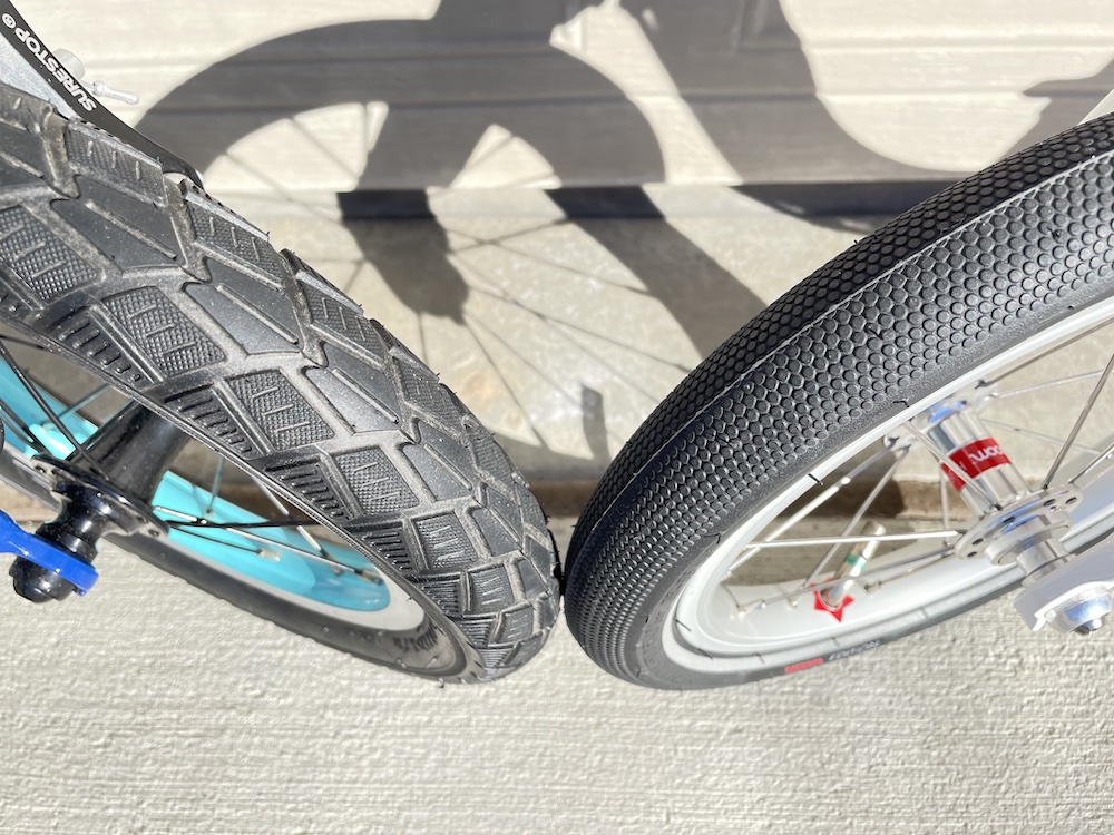 multi-use tires versus woom's paved tires