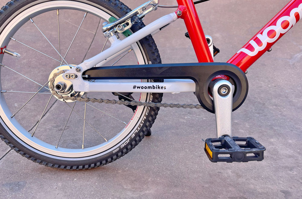 updated chain guard on woom 3 automagic is not fully enclosed