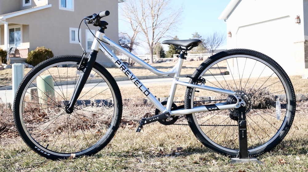 side shot of the prevelo alpha five