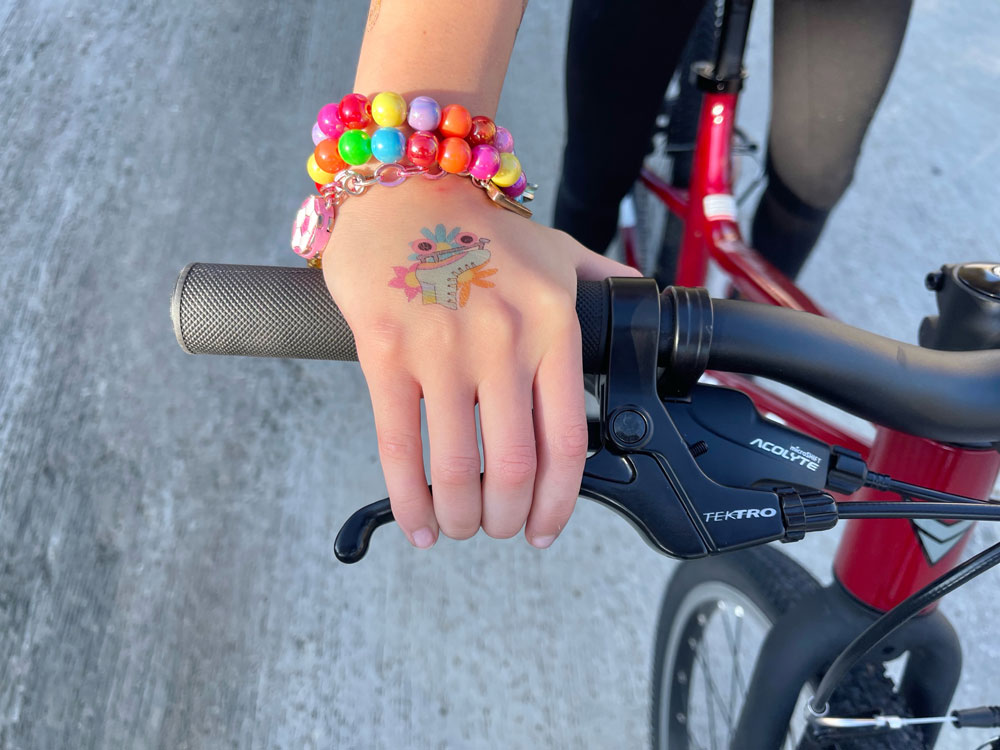 Easy reach brake lever on Prevelo 24" bike