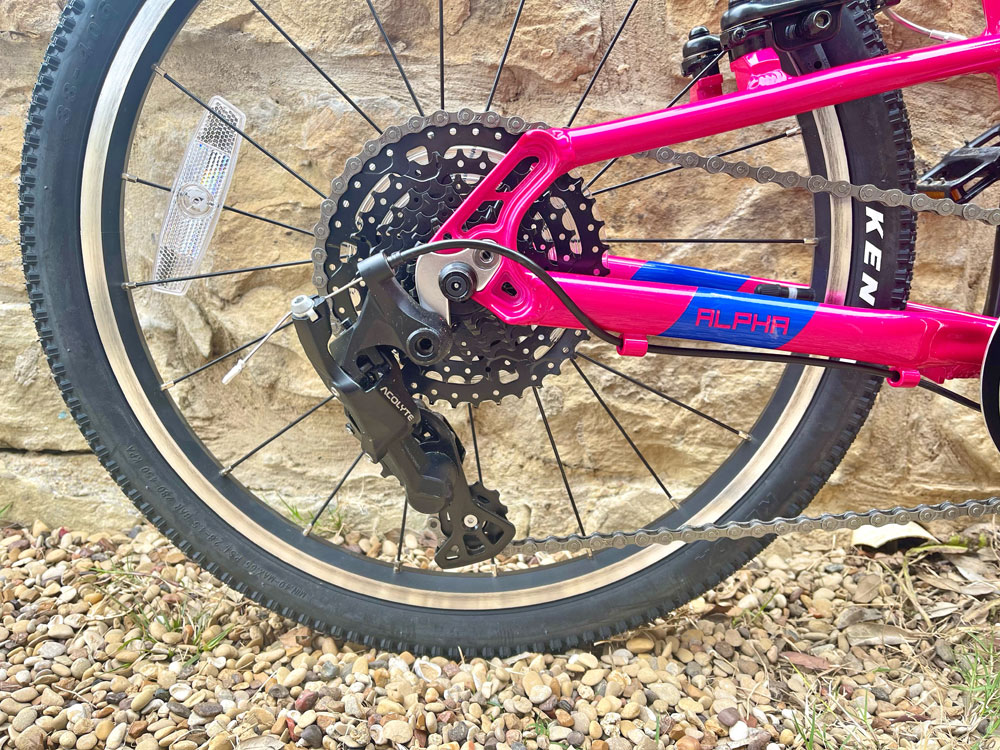 Microshift Acoltye derailleur of Prevelo Alpha Three 20" kids bike