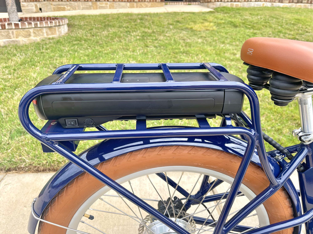 Incorportated rear rack on Priority e-Coast