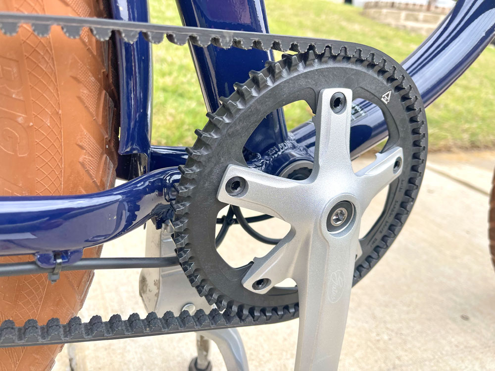 Carbon gates belt drive on Priority e-Coast