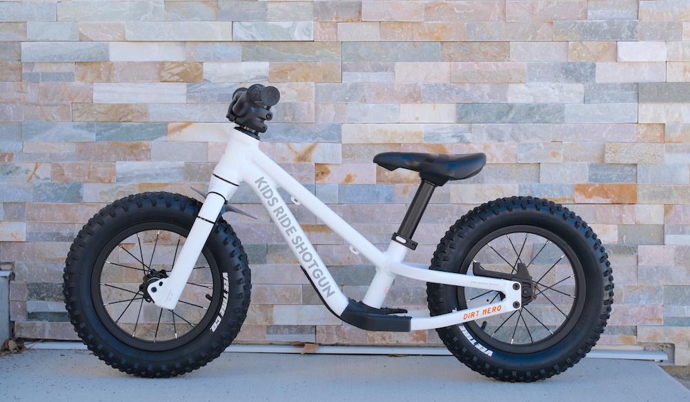 DIrt Hero balance bike with the 12" tire kit and no brake attached