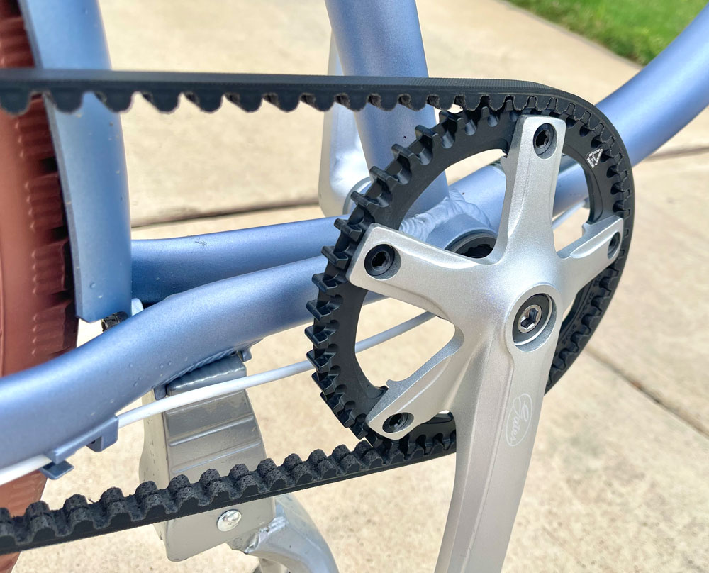 Gates carbon belt drive on Priority Coast