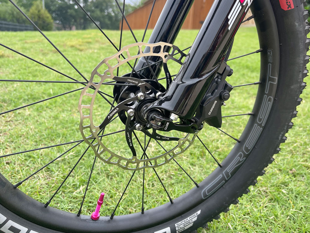 Disc brake rotor on Trailcraft Blu Sky