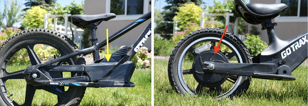 mid-drive motor on the STACYC versus rear hub motor