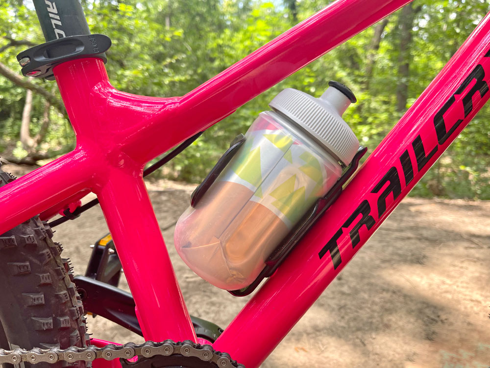 Water bottle in cage on the Trailcraft Blue Sky 20
