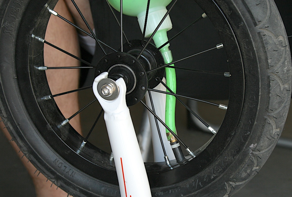 Inserting slime into tires