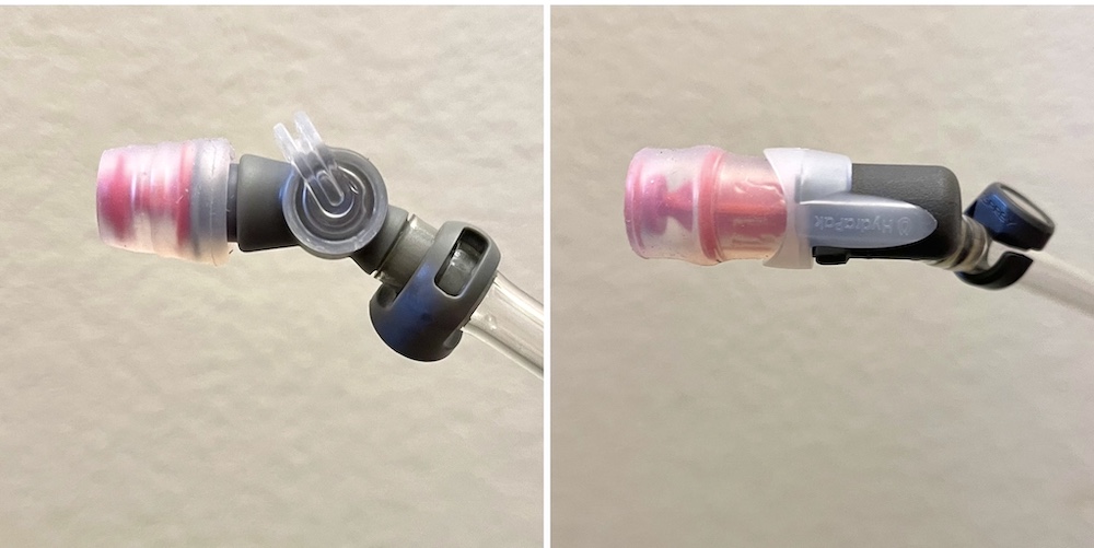 New 2023 Osprey bite valve vs the original bite valve