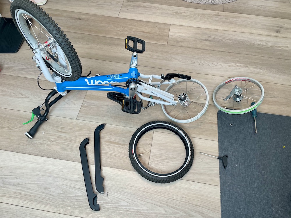 freewheel kit on the woom 2