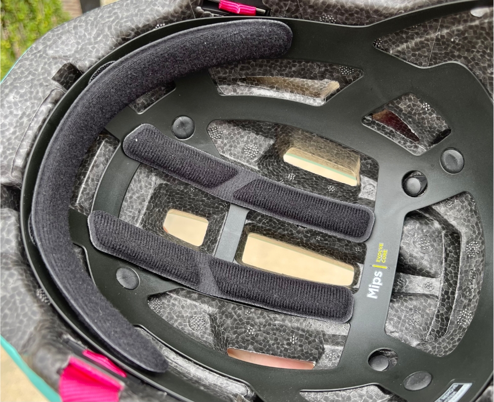 Interior padding of Giro Scamp II