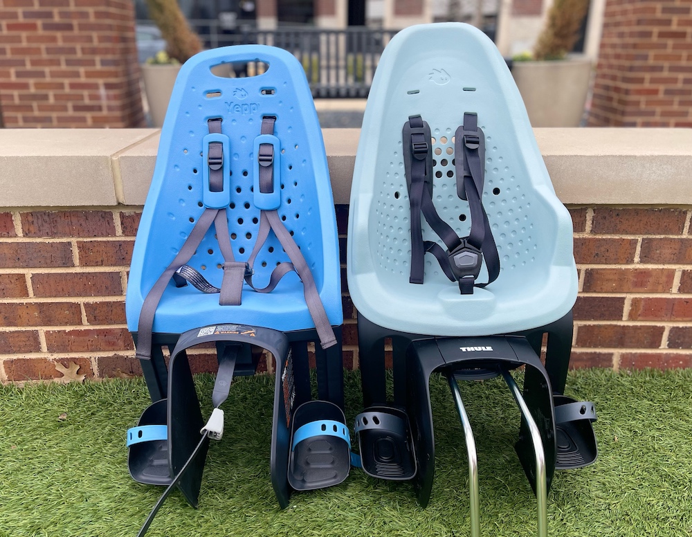 Yepp and Yepp 2 maxi seats sitting next to one another