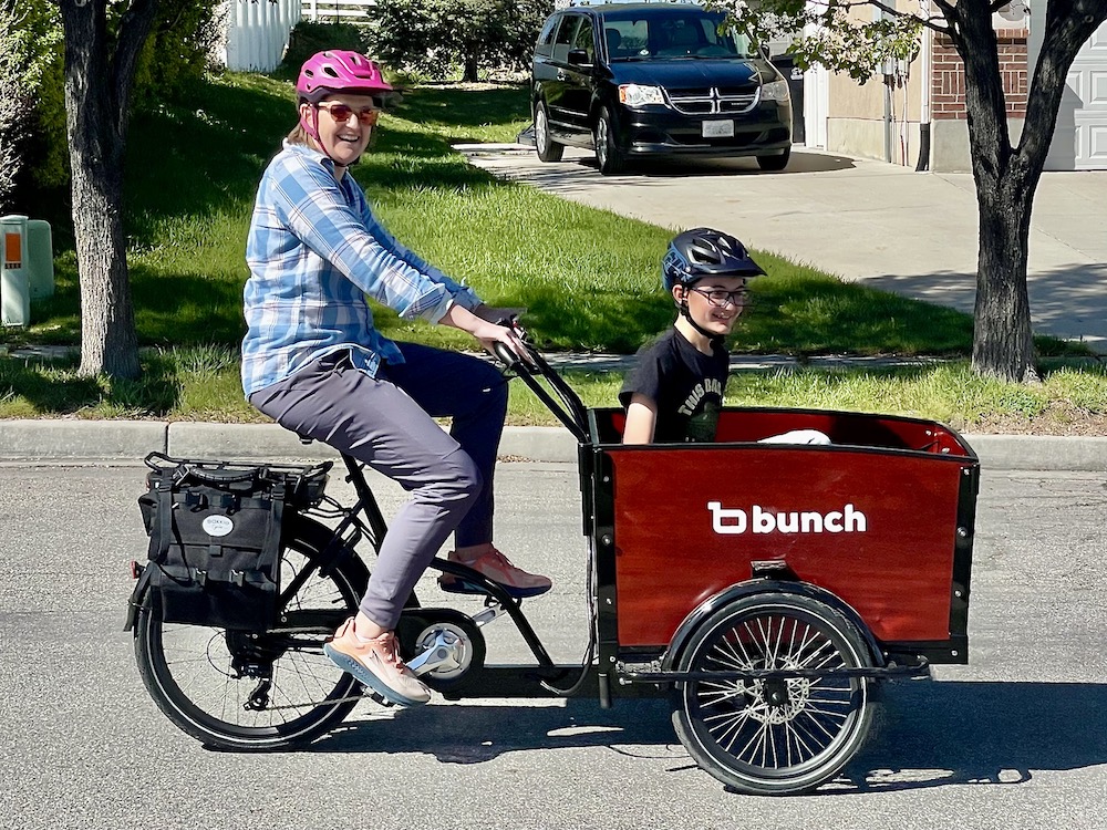 riding the bunch with an older child