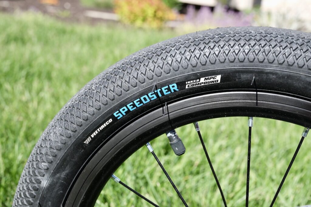 Vee Speedster tire on the Early Rider Belter 16