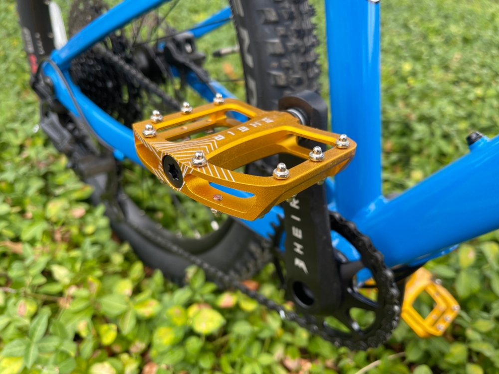 Gold Prevelo Heir pedal with domed pins
