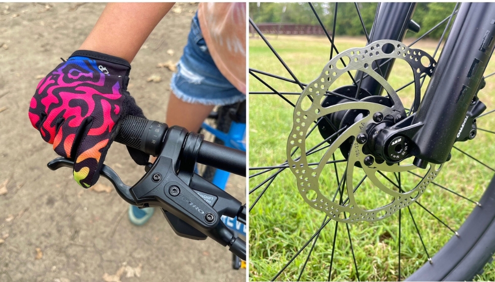 Tektro hydraulic disc brakes and easy reach brake lever on the Prevelo Zulu Four