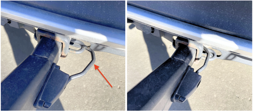 integrated hitch pin of the thule