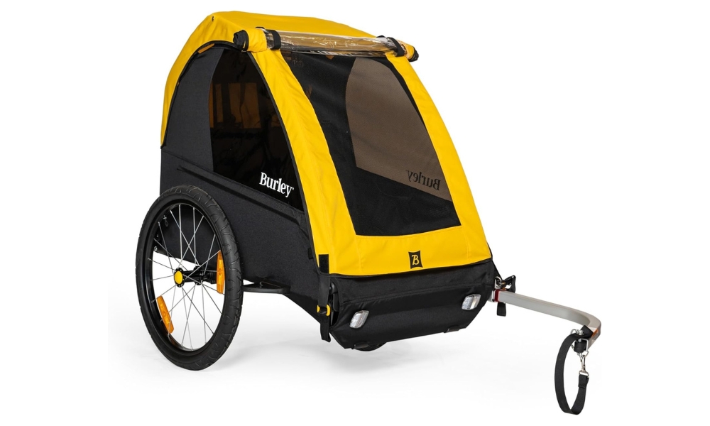Burley Bee kids bike trailer stock image
