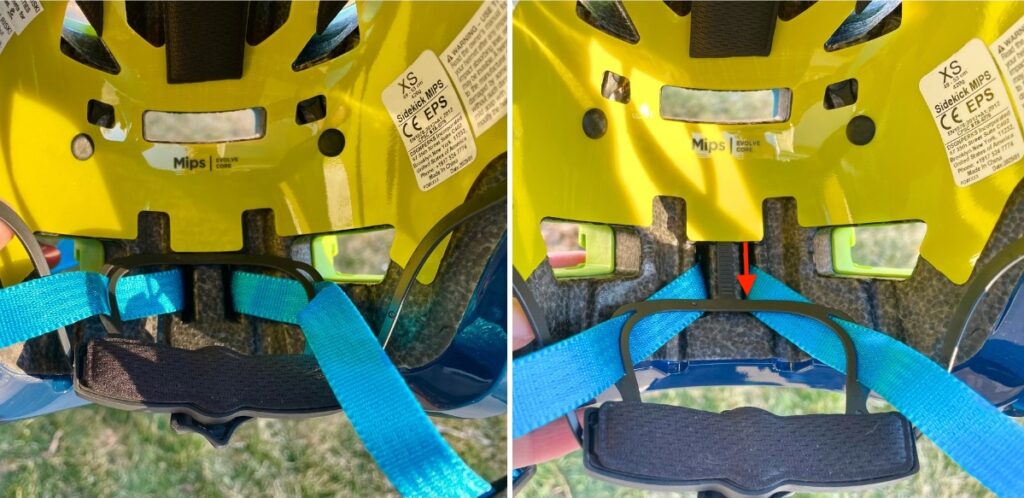 rear helmet pad vertical height adjuster ozmo